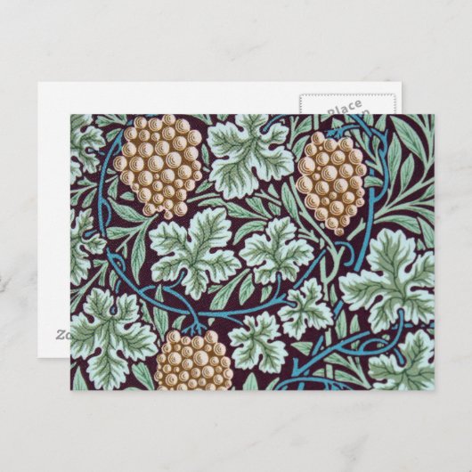 William Morris Postkarte (Vorne/Hinten)