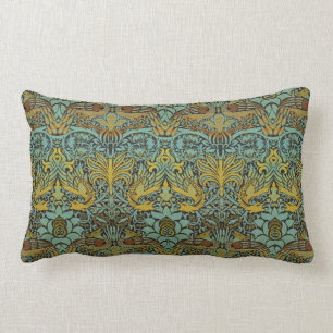 William Morris Pre-Raphaelite Dragon Pillow Lendenkissen
