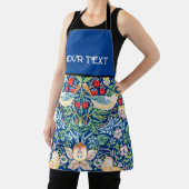 William Morris' Print: Strawberry Thief, Blau Schürze (InSitu)