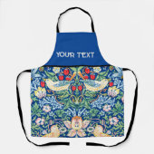 William Morris' Print: Strawberry Thief, Blau Schürze (Vorderseite)