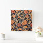 WILLIAM MORRIS QUADRATISCHE WANDUHR (Zuhause)