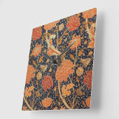 WILLIAM MORRIS QUADRATISCHE WANDUHR (Winkel)