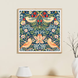 William Morris quadratisches Poster Strawberry