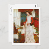 William Morris - Queen Guinevere Postkarte (Vorne/Hinten)