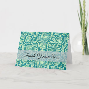 William Morris Queen Vintag Bird & Floral Classic Dankeskarte