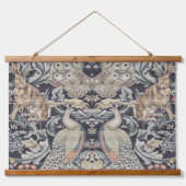William Morris Rabbit, Peacock und Fox Wandteppich Mit Holzrahmen (Vorne)