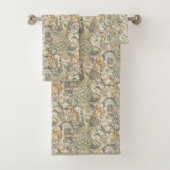 William * Morris Rabbit Wolf Peacock Verlasst Hand Badhandtuch Set (Insitu)