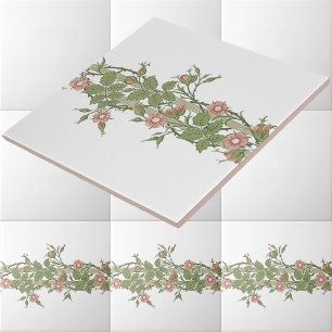 William Morris Rambler Floral Frieze Pattern Fliese