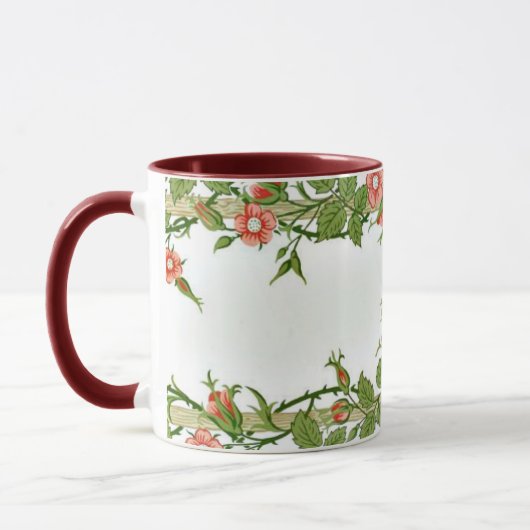 William Morris - Rambler Rose Dekorative Kunst Tasse (Links)