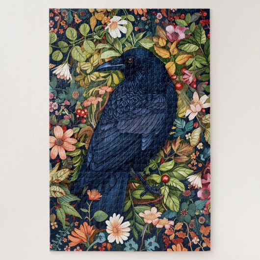 William Morris Raven Jigsaw Puzzle (Vertikal)
