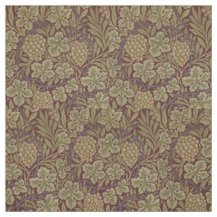 William Morris Rebe Weinranke Rot Grün Kunst Stoff
