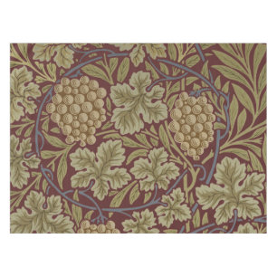 William Morris Rebe Weinranke Rot Grün Kunst Tischdecke