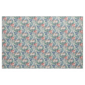 William Morris Red Blue Aquamarin Floral Pattern Stoff (Yard (91,4 cm))