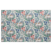 William Morris Red Blue Aquamarin Floral Pattern Stoff (Fat Quarter (45,7 x 55,9 cm))
