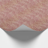 William Morris Red Floral Wallpaper Design Geschenkpapier (Ecke)