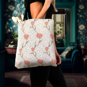 William Morris Red Garden Tulip Floral Pattern Tasche