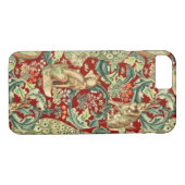 William Morris Red Pattern Forest Case-Mate iPhone Hülle (Rückseite (Horizontal))