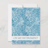 WILLIAM MORRIS RETIREMENT PARTY EINLADUNG (Vorderseite)