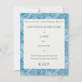 WILLIAM MORRIS RETIREMENT PARTY EINLADUNG (Rückseite)