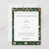 WILLIAM MORRIS RETIREMENT PARTY EINLADUNG (Rückseite)