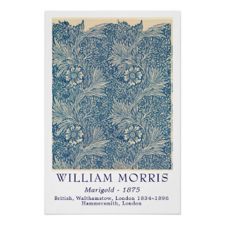 William Morris Ringelblume 1875 Vintage Botanische Poster