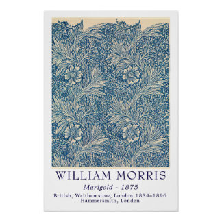 William Morris Ringelblume 1875 Vintage Botanische Poster