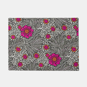 William Morris-Ringelblume, Graues/Grau und Weiß Fußmatte