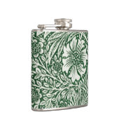 William Morris Ringelblume grün floral Blume Flachmann (Rechts)