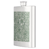 William Morris Ringelblume grün floral Blume Flachmann (Links)