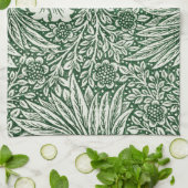 William Morris Ringelblume grün floral Blume Geschirrtuch (Gefaltet)