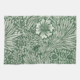 William Morris Ringelblume grün floral Blume Geschirrtuch