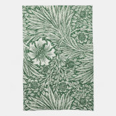 William Morris Ringelblume grün floral Blume Geschirrtuch (Vertikal)