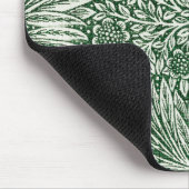 William Morris Ringelblume grün floral Blume Mousepad (Ecke)