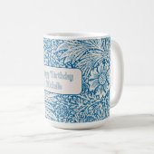 William Morris Ringelblume in Blau Kaffeetasse (VorderseiteRechts)