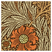 William Morris-Ringelblume, kupfernes Brown und Stoff (Nahaufnahme)