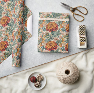 William Morris Ringelblume Vintage-Blumenmuster Geschenkpapier