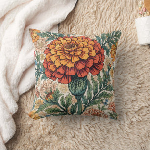 William Morris Ringelblume Vintage floral Kissen