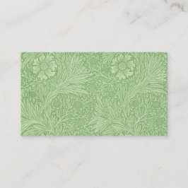 William Morris-Ringelblumen-(grünes) Muster Visitenkarte