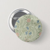 William Morris Rittersporn-Blumen-Wallpaper Button (Vorne & Hinten)