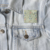William Morris Rittersporn-Blumen-Wallpaper Button (Beispiel)