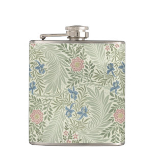 William Morris Rittersporn-Blumen-Wallpaper Flachmann