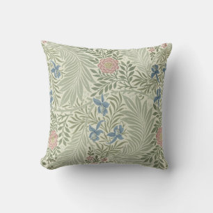 William Morris Rittersporn-Blumen-Wallpaper Kissen