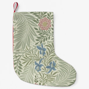 William Morris Rittersporn-Blumen-Wallpaper Kleiner Weihnachtsstrumpf
