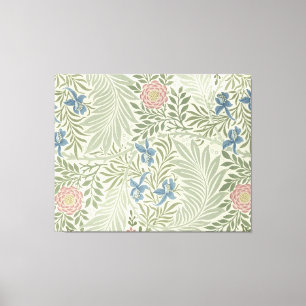 William Morris Rittersporn-Blumen-Wallpaper Leinwanddruck