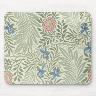 William Morris Rittersporn-Blumen-Wallpaper-Muster Mousepad