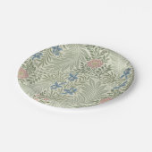 William Morris Rittersporn-Blumen-Wallpaper Pappteller (Schrägansicht)