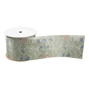 William Morris Rittersporn-Blumen-Wallpaper Satinband
