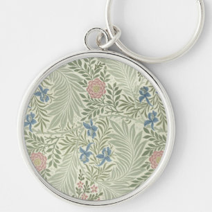William Morris Rittersporn-Blumen-Wallpaper Schlüsselanhänger