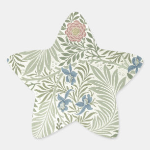 William Morris Rittersporn-Blumen-Wallpaper Stern-Aufkleber