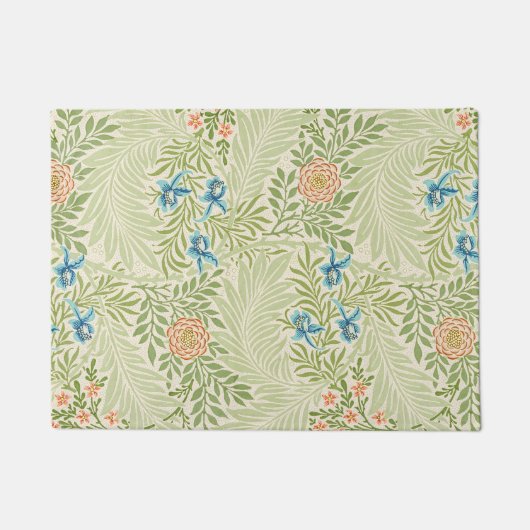William Morris Rittersporn-Blumenmuster Fußmatte (Vorderseite)
